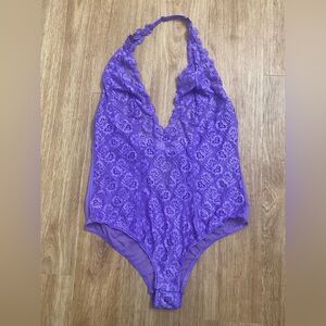 La SENZA Violet Floral Lace Bodysuit